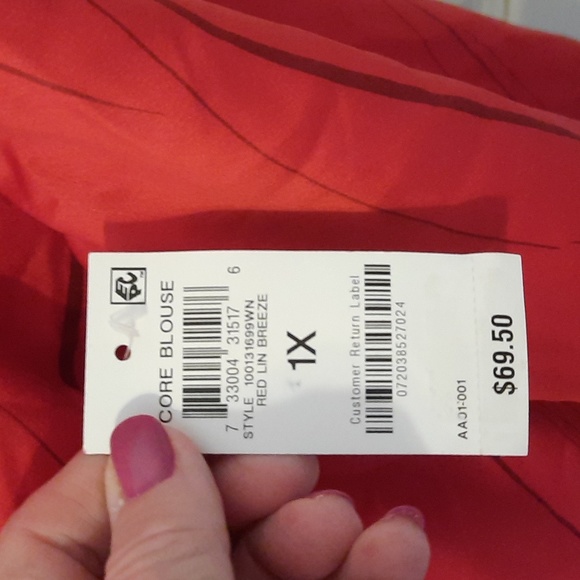 NWT. ALFANI blouse 1x - Picture 3 of 9